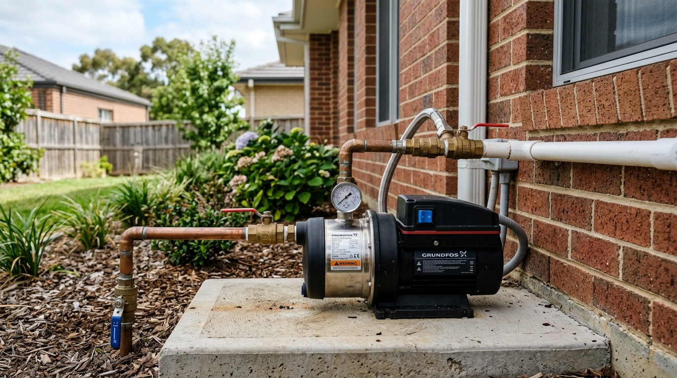 Suburban Stainless Steel Booster Pump Installation